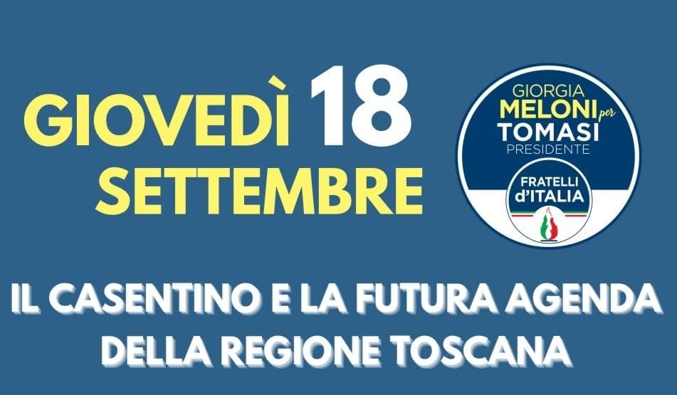 Alessandro Tomasi (FdI) a Bibbiena