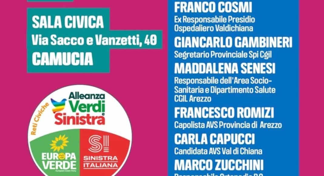 AVS incontro pubblico a Camucia “Per una sanità da rinnovare”