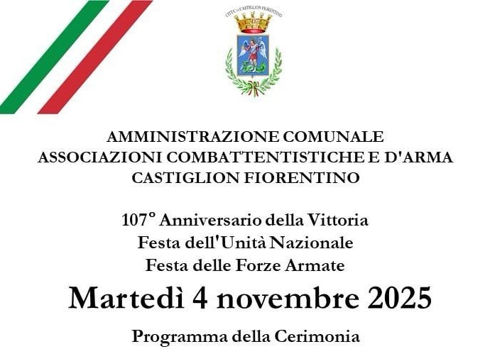 Castiglion Fiorentino ricorda l’armistizio di Villa Giusti del 1918 Castiglion Fiorentino ricorda l’armistizio di Villa Giusti del 1918