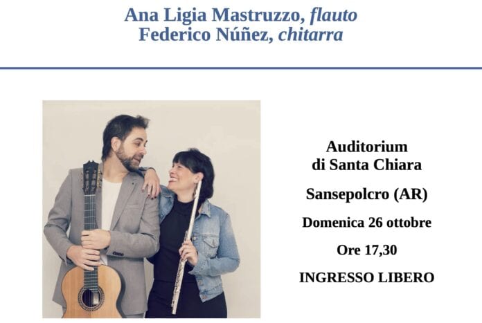 Concerto del duo argentino flauto e chitarra Mastruzzo-Núñez