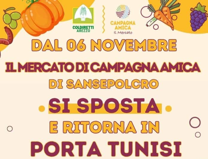 Sansepolcro: spostamento del Mercato di Campagna Amica Sansepolcro: spostamento del Mercato di Campagna Amica