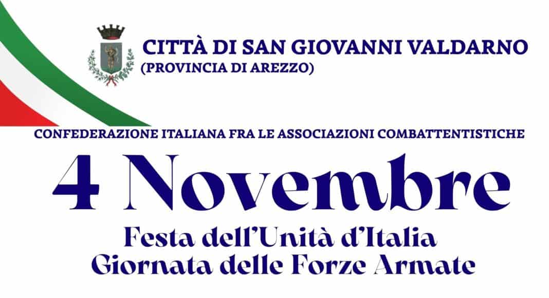 San Giovanni Valdarno festa dell’Unità nazionale e delle forze amate