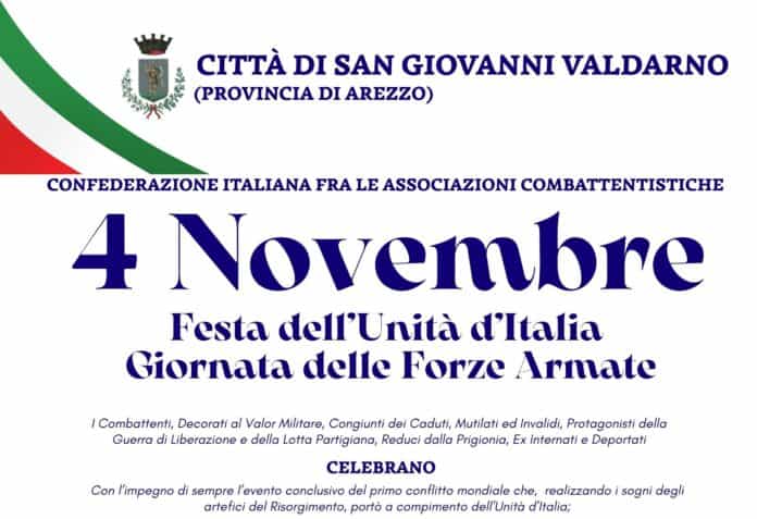 San Giovanni Valdarno festa dell’Unità nazionale e delle forze amate San Giovanni Valdarno festa dell’Unità nazionale e delle forze amate