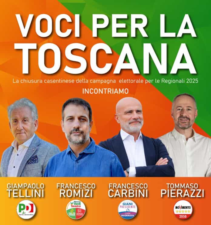 Voci per la Toscana – Chiusura casentinese della campagna elettorale