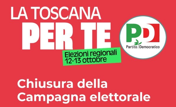 pd arezzo - chiusura campagna elettorale