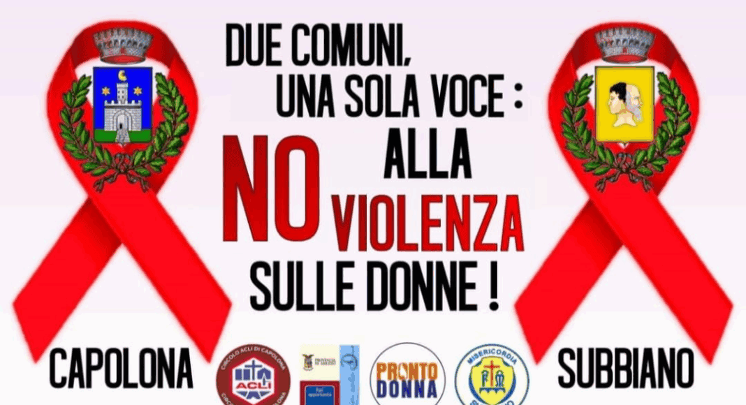 Capolona e Subbiano insieme per dire No alla Violenza sulle Donne