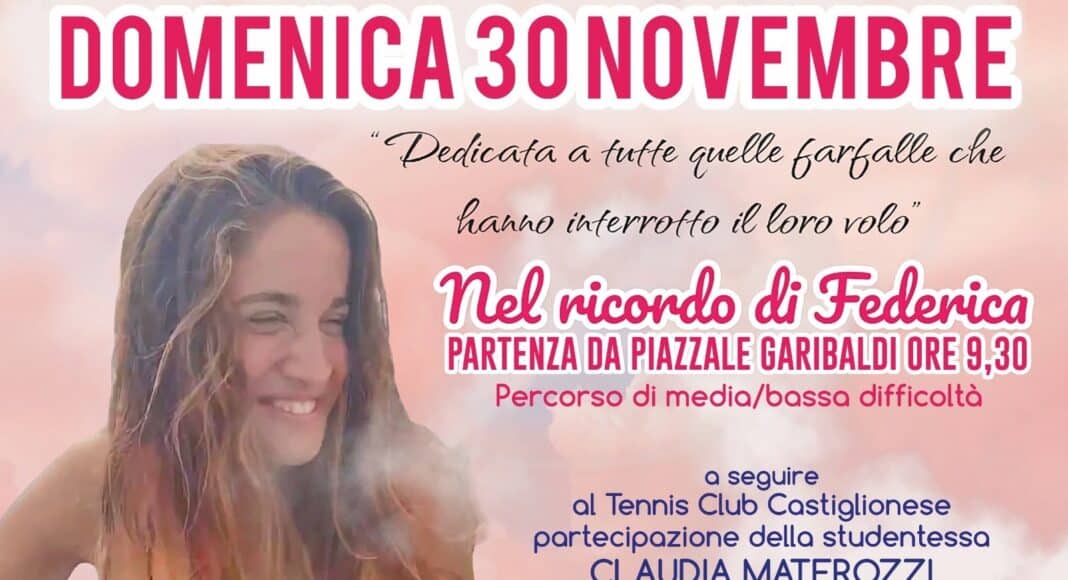 Castiglioni la Camminata delle farfalle in memoria di Federica