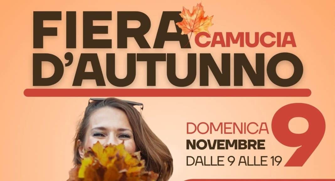 Domenica 9 novembre a Camucia torna la Fiera d'Autunno