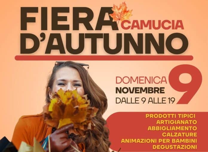 Domenica 9 novembre a Camucia torna la Fiera d'Autunno
