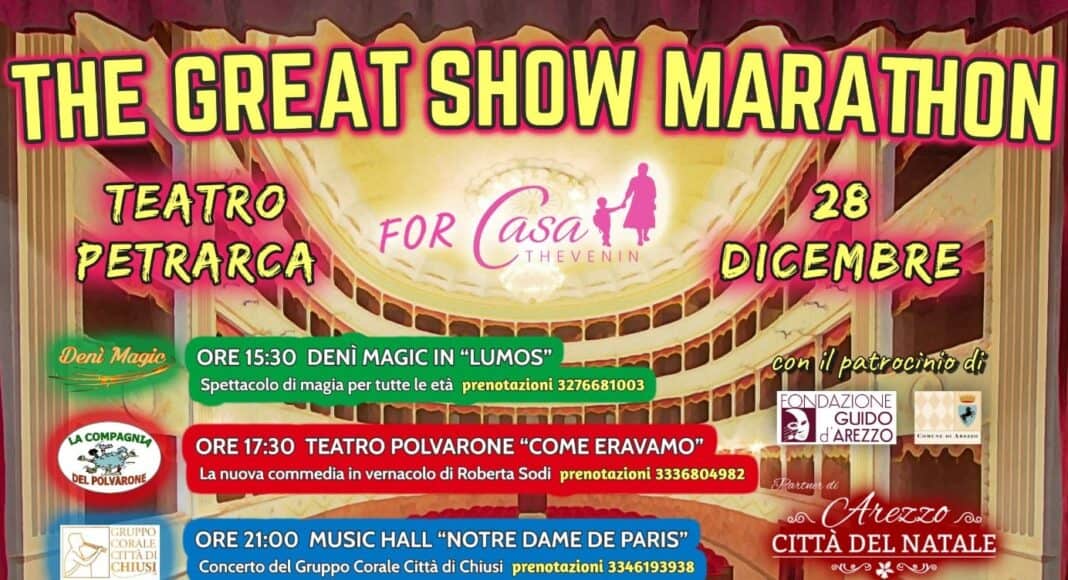 “The Great Show Marathon” a sostegno di Casa Thevenin