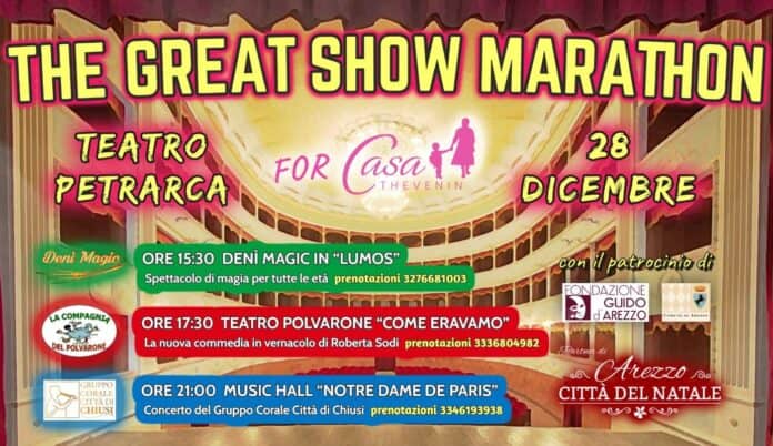 “The Great Show Marathon” a sostegno di Casa Thevenin