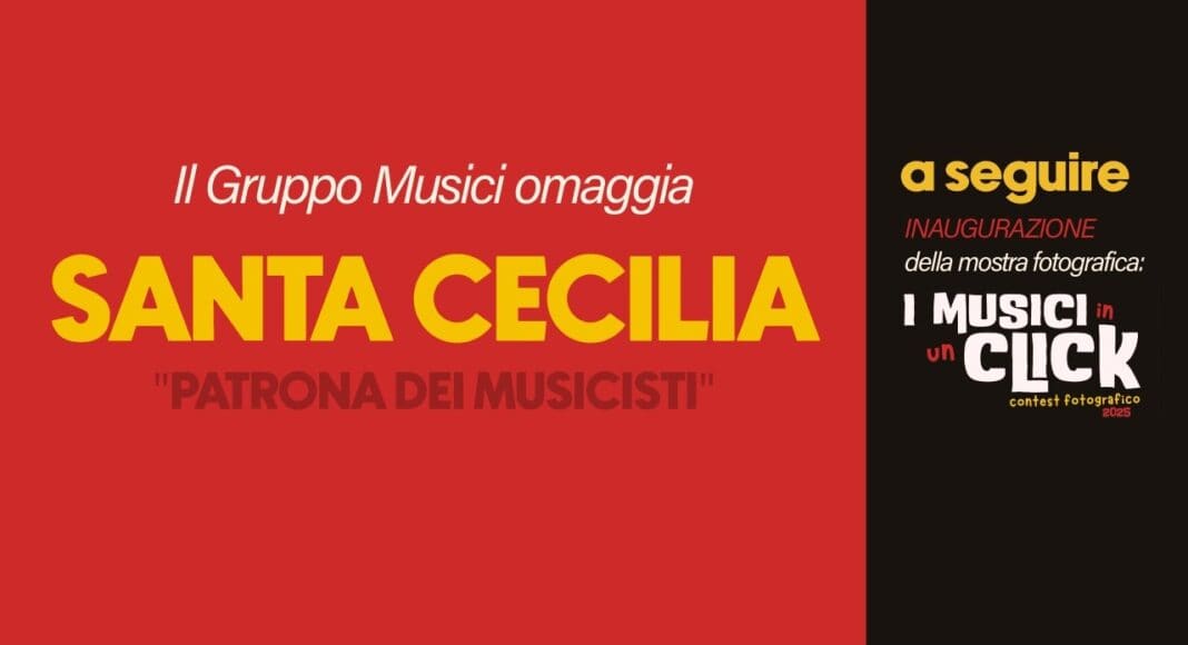 L’omaggio del Gruppo Musici a Santa Cecilia e la mostra fotografica