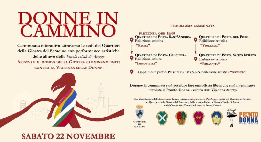 I Quartieri della Giostra del Saracino contro la violenza sulle donne