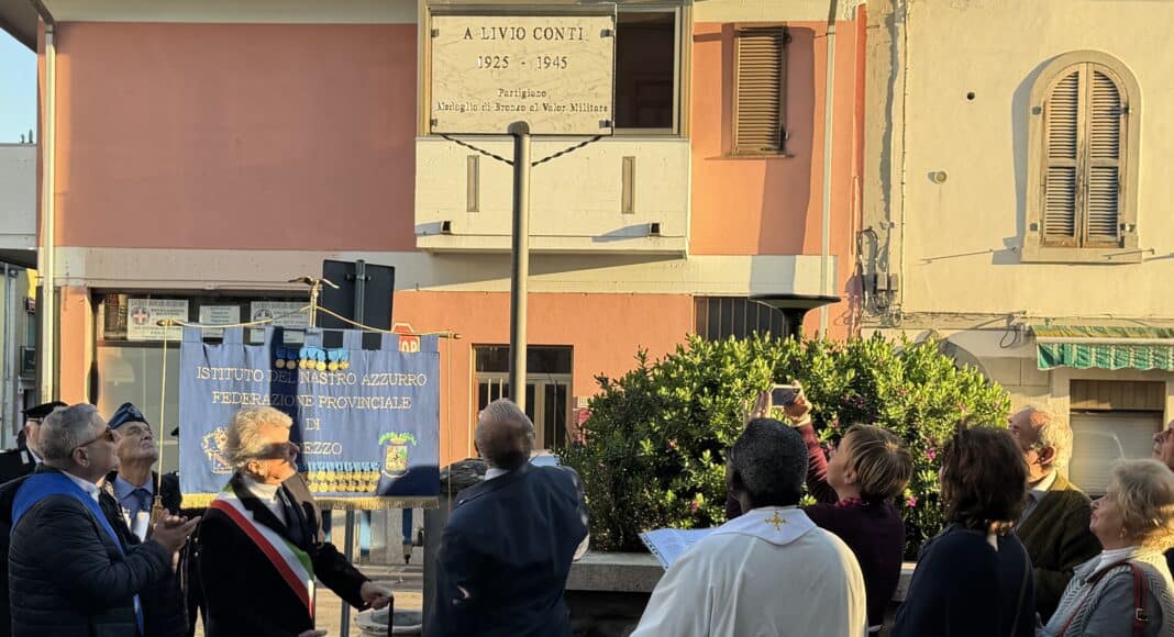 Una targa alla memoria di Livio Conti: la cerimonia a Rigutino
