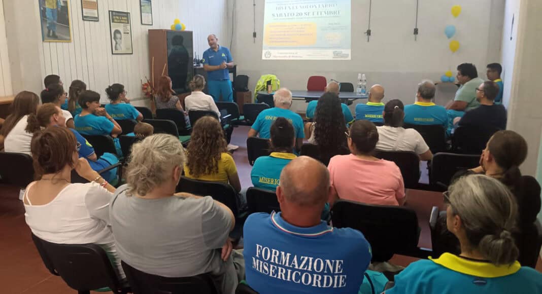 corso avanzato di soccorritore alla Misericordia di Bibbiena