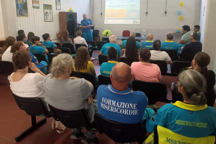 corso avanzato di soccorritore alla Misericordia di Bibbiena