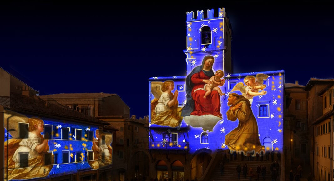 Natale a Cortona, eventi e giochi di luce dedicati a San Francesco