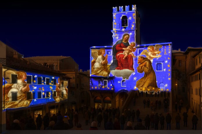 Natale a Cortona, eventi e giochi di luce dedicati a San Francesco