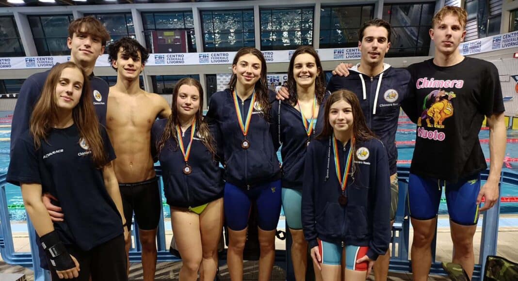La Chimera Nuoto vince otto medaglie al Campionato Regionale Assoluto