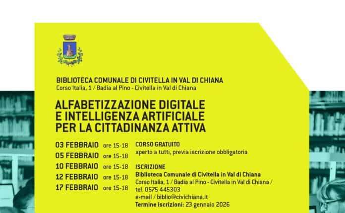 Corso di Alfabetizzazione digitale alla Biblioteca di Civitella