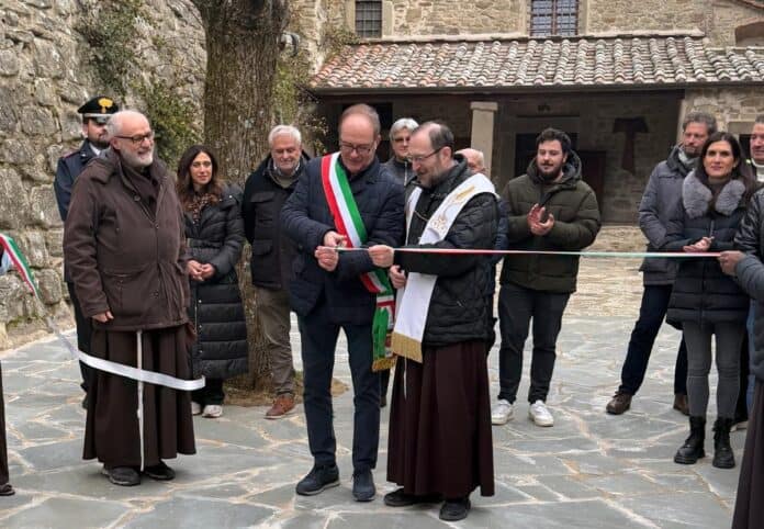 Cortona, conclusi i lavori al piazzale della Chiesa de Le Celle