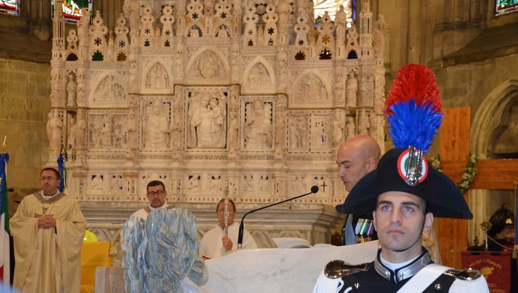 I Carabinieri alla Messa per informare come proteggersi dalle truffe