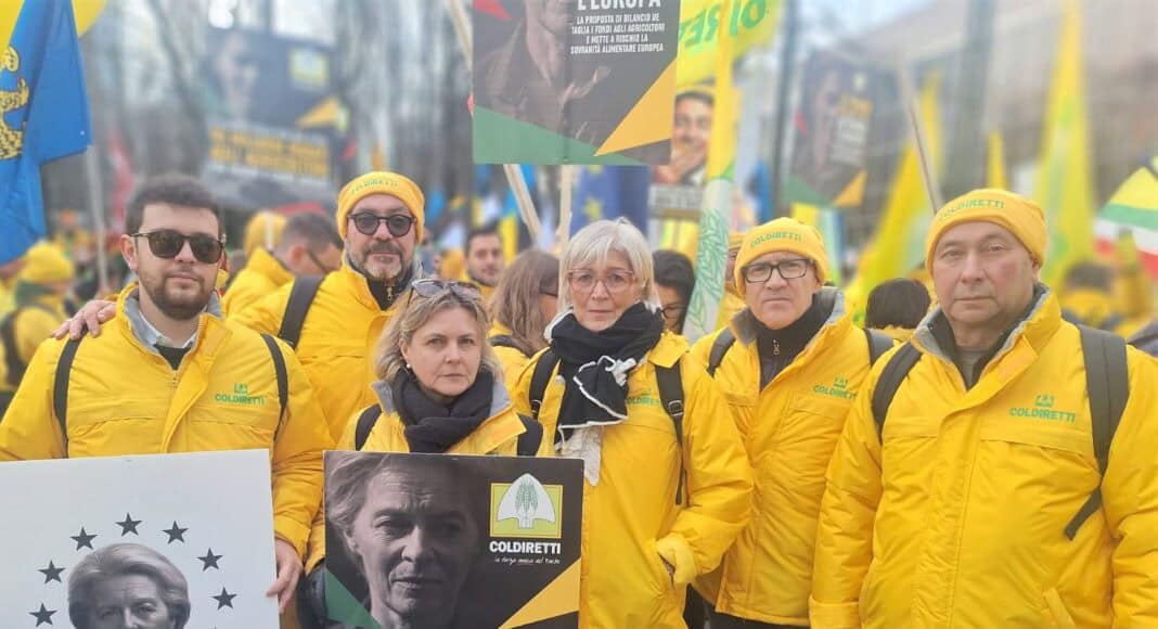 Coldiretti di Arezzo a Bruxelles contro le pazzie della Von Der Leyen