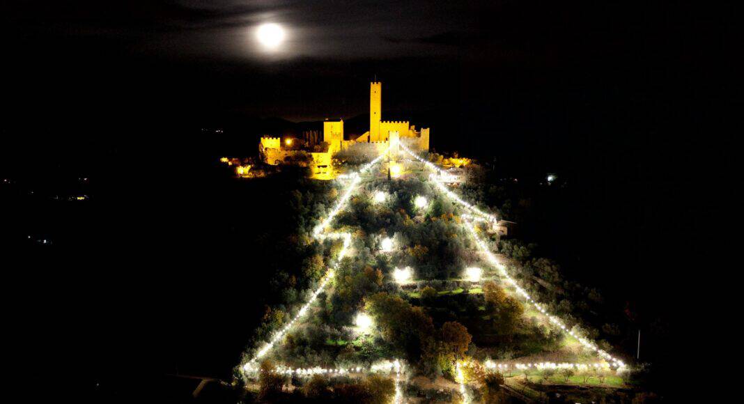 Si riaccende il grande albero di Montecchio Vesponi
