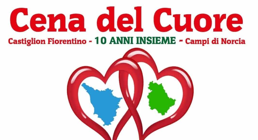 A Castiglion Fiorentino la “Cena del Cuore” per Campi di Norcia