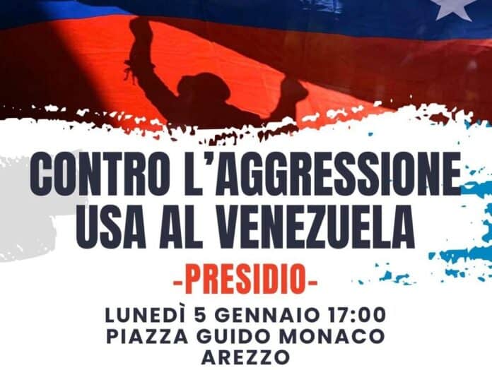 Oggi in piazza Guido Monaco contro l’aggressione al Venezuela