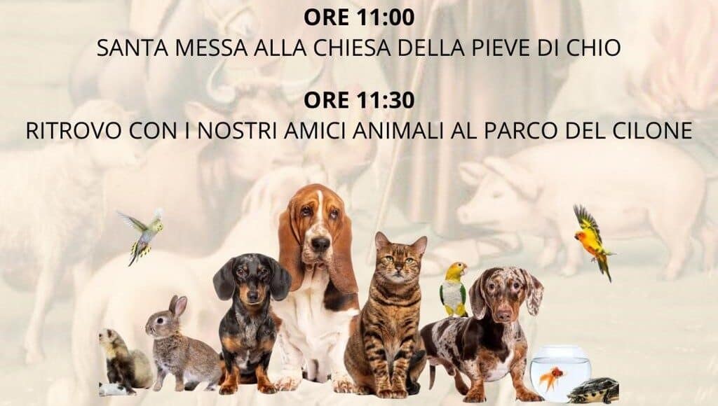 Chiesa della Pieve di Chio la tradizionale benedizione degli animali