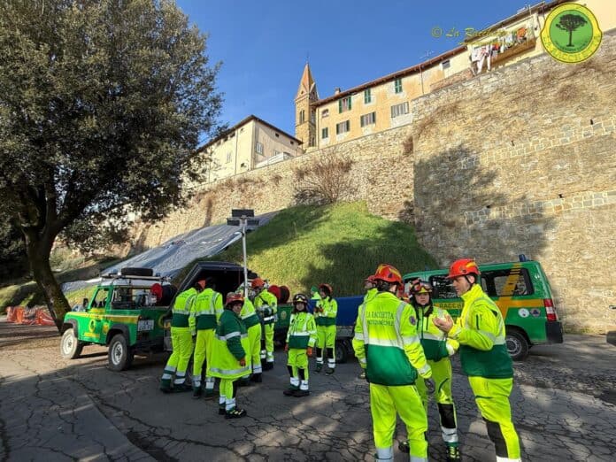 Esercitazione di protezione civile a Laterina Pergine Valdarno