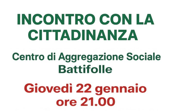 Giovedì 22 Febbraio il PD incontra i cittadini di Battifolle