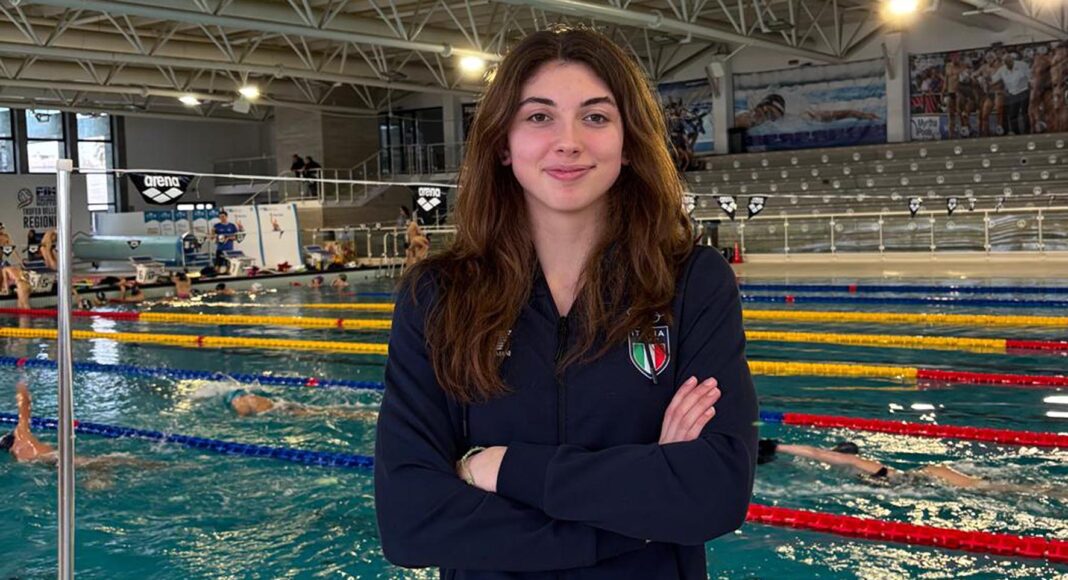 Sofia Napoli della Chimera Nuoto al raduno della nazionale italiana