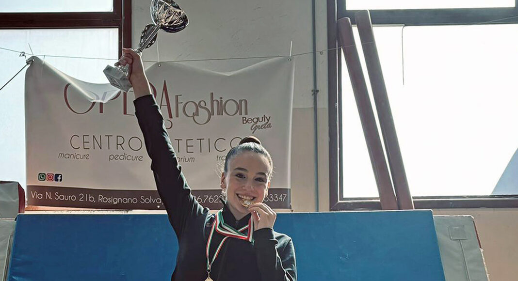 La Ginnastica Petrarca festeggia un titolo regionale con Giulia Perli