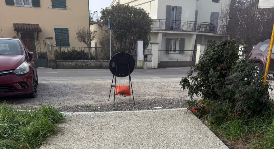 Sansepolcro atto vandalico sulla pista ciclopedonale di via Pacinotti