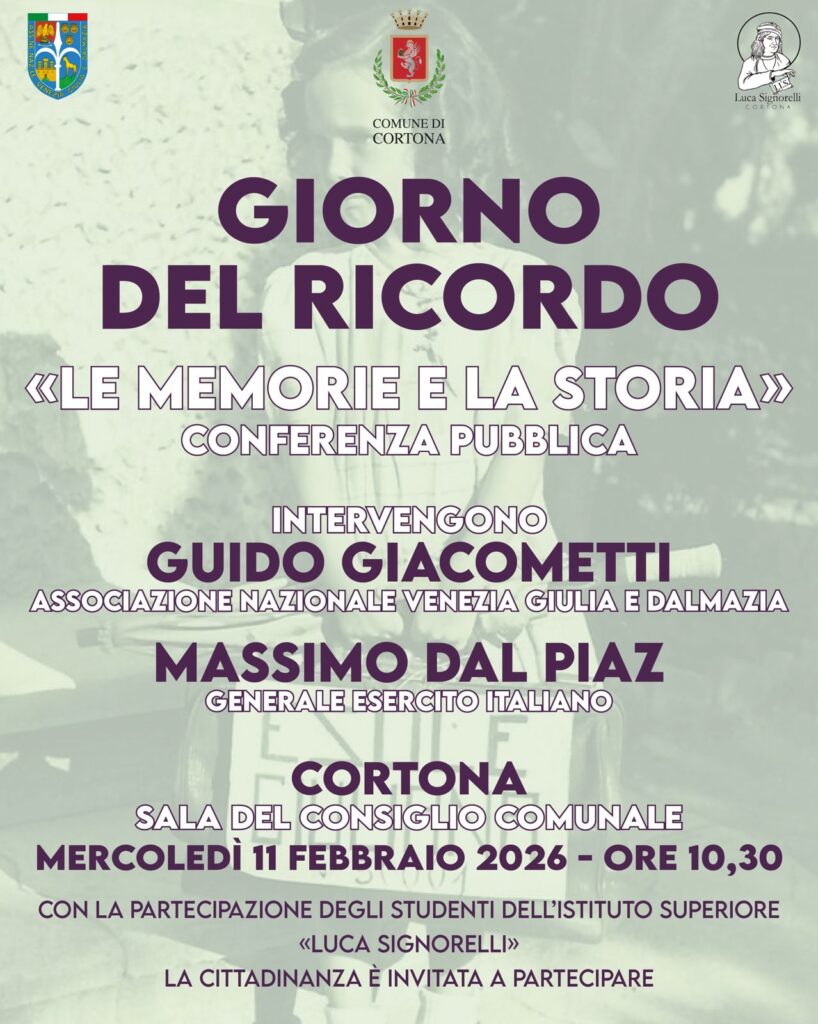  Cortona celebra il Giorno del Ricordo