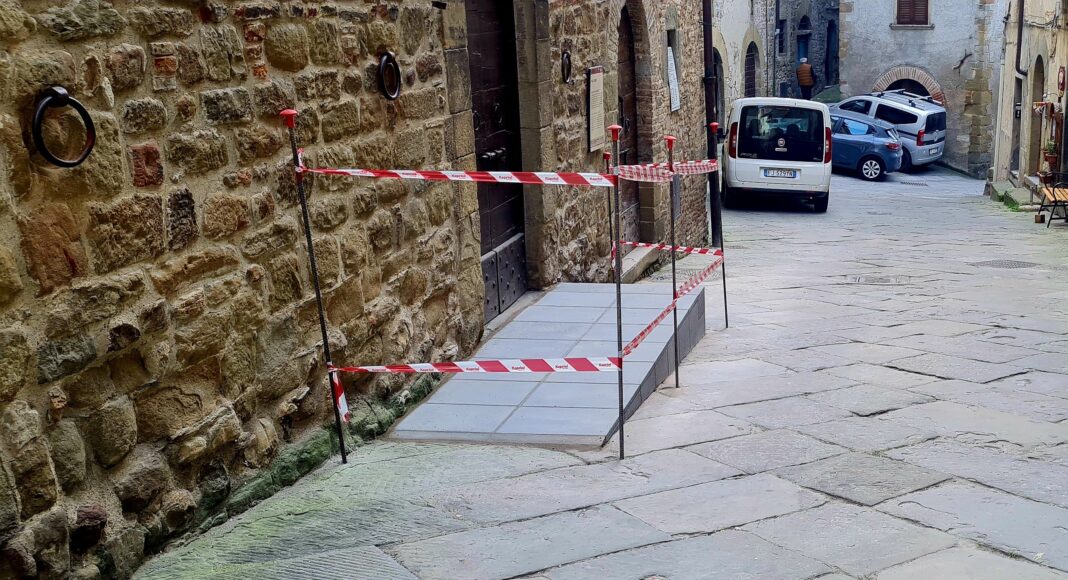 Anghiari rampa a Palazzo Taglieschi