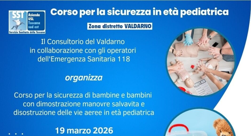 Corso gratuito per la sicurezza in età pediatrica alla Gruccia