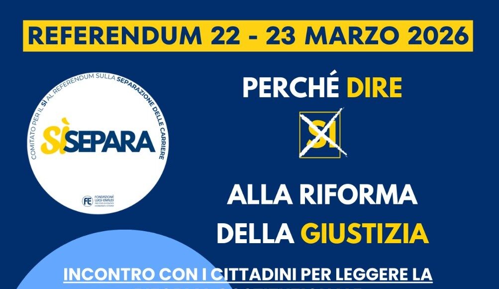 Domenica 15 marzo ad Arezzo Palamara, Concia e i protagonisti del Sì