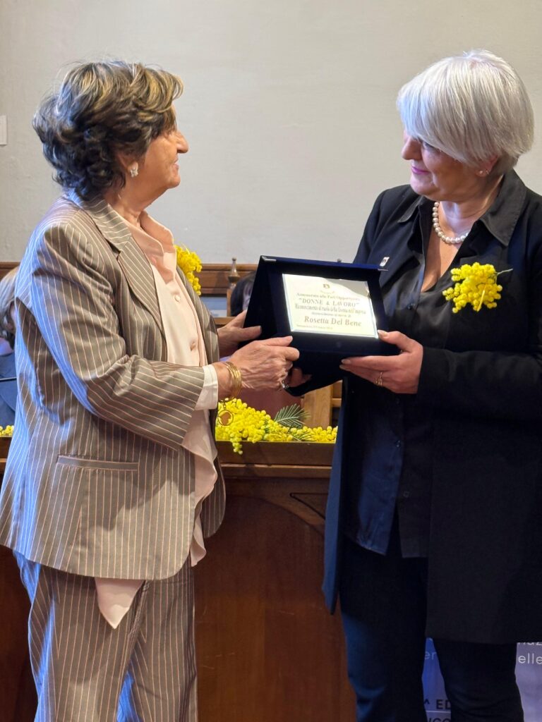 “Donne & Lavoro”, a Sansepolcro premiata Rosetta Del Bene
