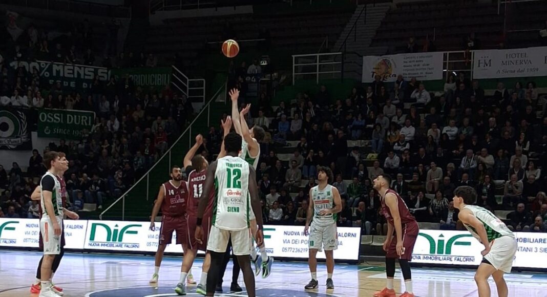 Il Siena Mens Sana batte per 101-81 il Basket Arezzo