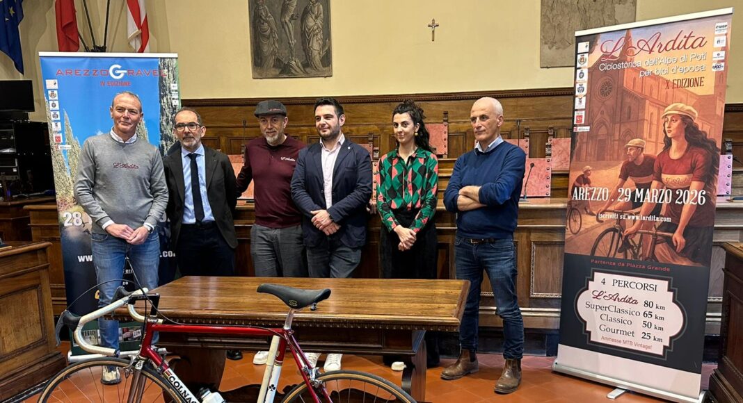 L’Ardita e ArezzoGravel il grande ciclismo vintage torna ad Arezzo