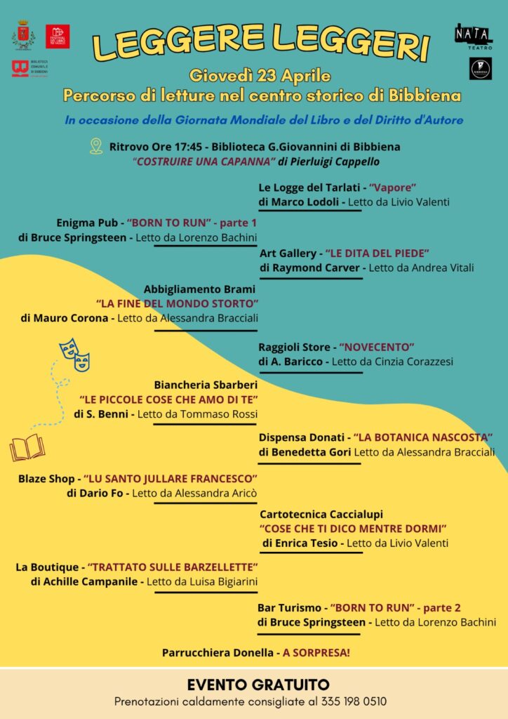 Bibbiena organizza un percorso di lettura nei negozi del centro