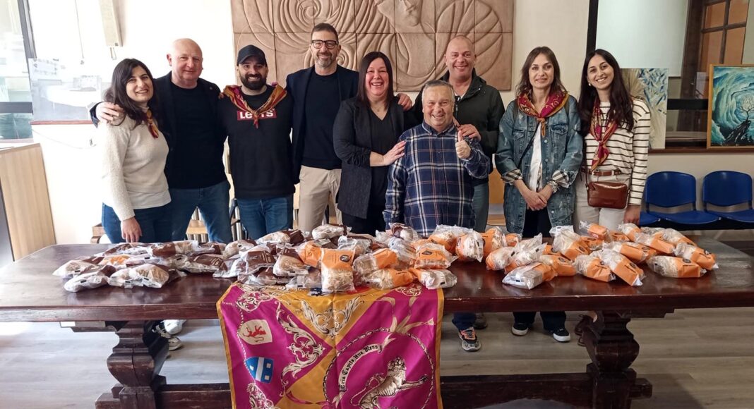 Colombe pasquali in dono da Porta del Foro alla Casa Pia