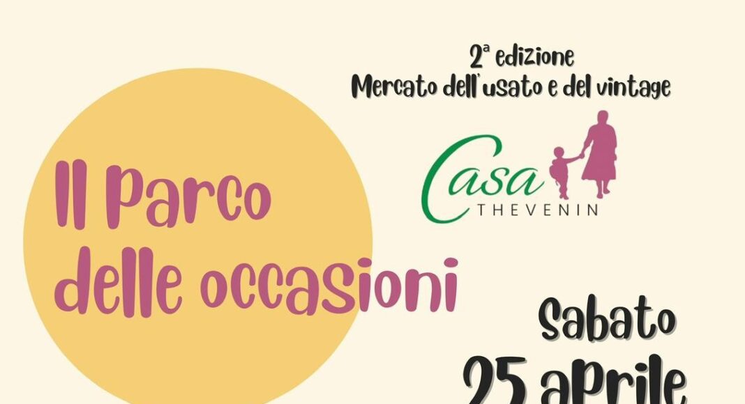 Casa Thevenin il mercatino dell’usato al parco “Giuliano Giuliani”