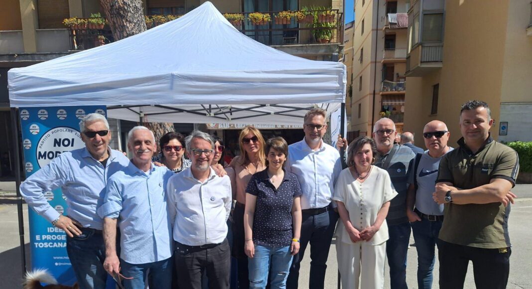 Casucci ha presentato la lista di Noi Moderati che sosterrà Comanducci