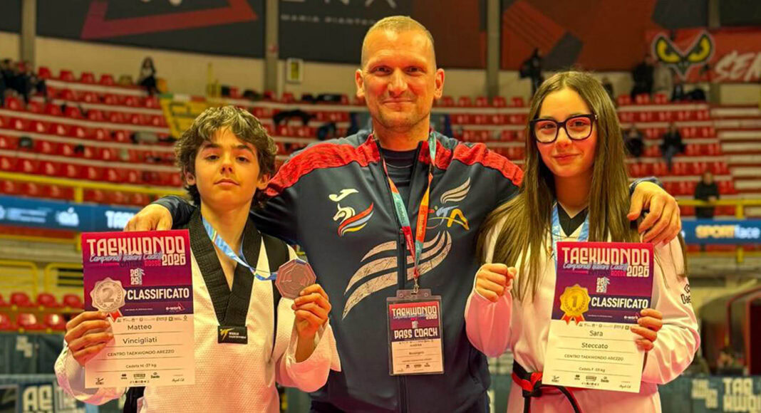 Taekwondo Arezzo: un oro e un argento ai Campionati Italiani Cadetti