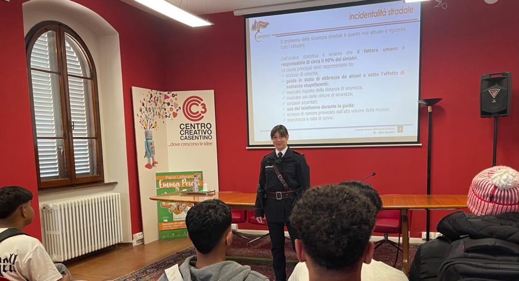 Educazione stradale con i Carabinineri di Bibbiena