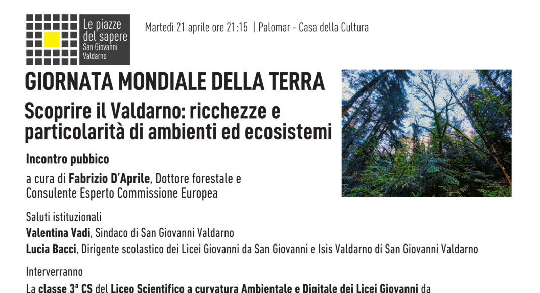 Giornata mondiale della Terra dedicata agli ecosistemi del Valdarno
